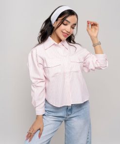 شومیز زنانه نخی مدل ستاره خنک و اسپرت کد SHOM30 - Image 5