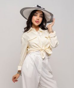 شومیز زنانه نخی مدل ستاره خنک و اسپرت کد SHOM30