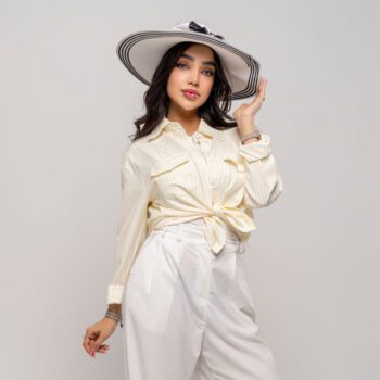 شومیز زنانه نخی مدل ستاره خنک و اسپرت کد SHOM30