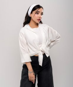 شومیز زنانه پری ساده آستین بلند خنک کد SHOM32 - Image 3