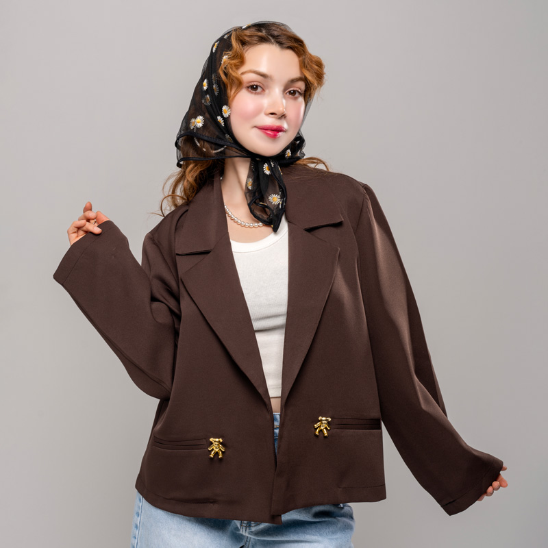 کت باکسی اسپرت زنانه کد coat02 - Image 6
