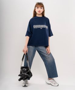 Alternative view of تیشرت باکسی چاپی زنانه مدل GOOD MOON کد T249