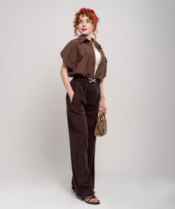 وست زنانه زیپی سیلک وارداتی کد T251 | استایل اسپرت کوتاه - Image 4