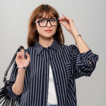 شومیز آستین بلند زنانه اکلیلی وارداتی کد SHOM22