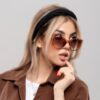 عینک زنانه باربری لاندن کد EYN42 | فریم بزرگ کشیده