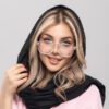 عینک کروم هارتز مربعی سفید کد EYN55 | عینک یونیسکس بلوکات با جزئیات لوکس