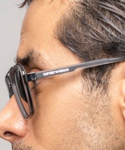 عینک مردانه مدل آرمانی کد EYN35 | فریم فلزی با لنز پلاریزه و UV400
