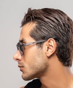 Alternative view of عینک مردانه مدل آرمانی کد EYN35 | فریم فلزی با لنز پلاریزه و UV400