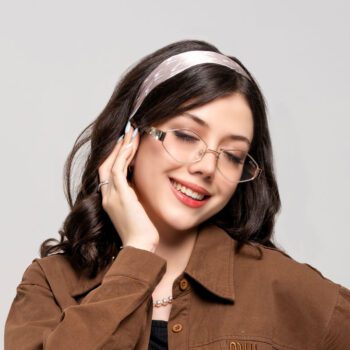 عینک زنانه سلین شیشهای شفاف کد EYN47