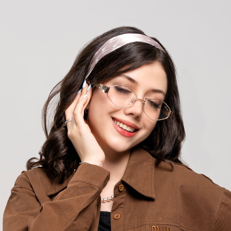 عینک زنانه سلین شیشهای شفاف کد EYN47