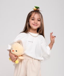 تیشرت بچگانه مدل کراپ گود وایب کد