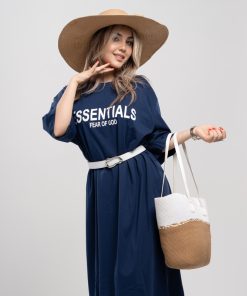 کیف حصیری زنانه دوشی و دستی کرم سفید کد KIFZ39