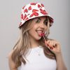 کلاه باکت زنانه مدل قلبی