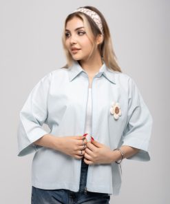 تیشرت سیلک زنانه اورسایز کد T268 | استایل لوکس و مزوندوز - Image 4