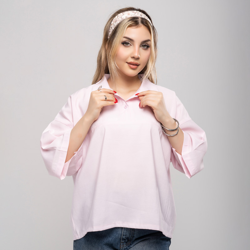 تیشرت سیلک زنانه اورسایز کد T268 | استایل لوکس و مزوندوز - Image 9