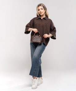 تیشرت سیلک زنانه اورسایز کد T268 | استایل لوکس و مزوندوز - Image 5