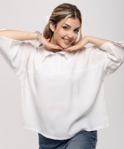 تیشرت سیلک زنانه اورسایز کد T268 | استایل لوکس و مزوندوز - Image 3