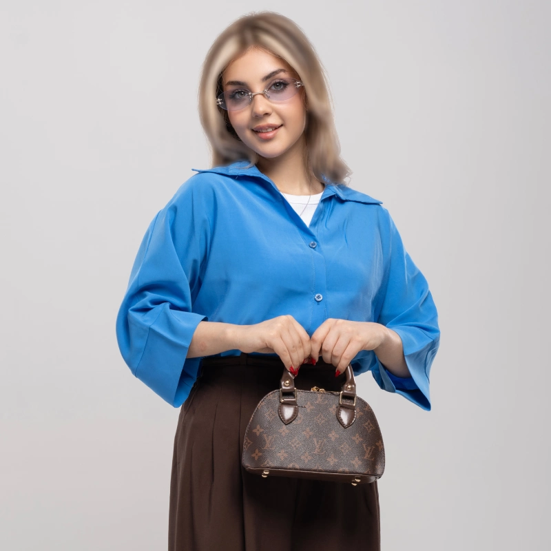 کیف زنانه لویی ویتون قهوهای کد KIFZ35 + مدل دستی و دوشی کاربردی - Image 2
