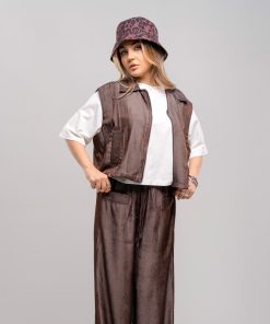 کلاه باکت پلنگی زنانه کد KO55 + کلاه سطلی شیک طرح‌دار - Image 3