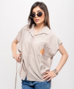 وست هرمس زنانه کد T273 | پارچه پری ریزشی با پشتدوز - Image 4